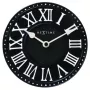 NeXtime klok 5187zw London Table, Ø16 cm, Wall, Black/ White