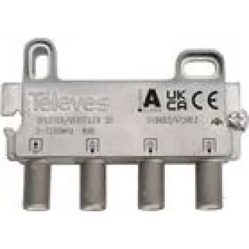3-way splitter Televes VT38FZ 5–1218 MHz 8 dB – coaxial RF signal splitter