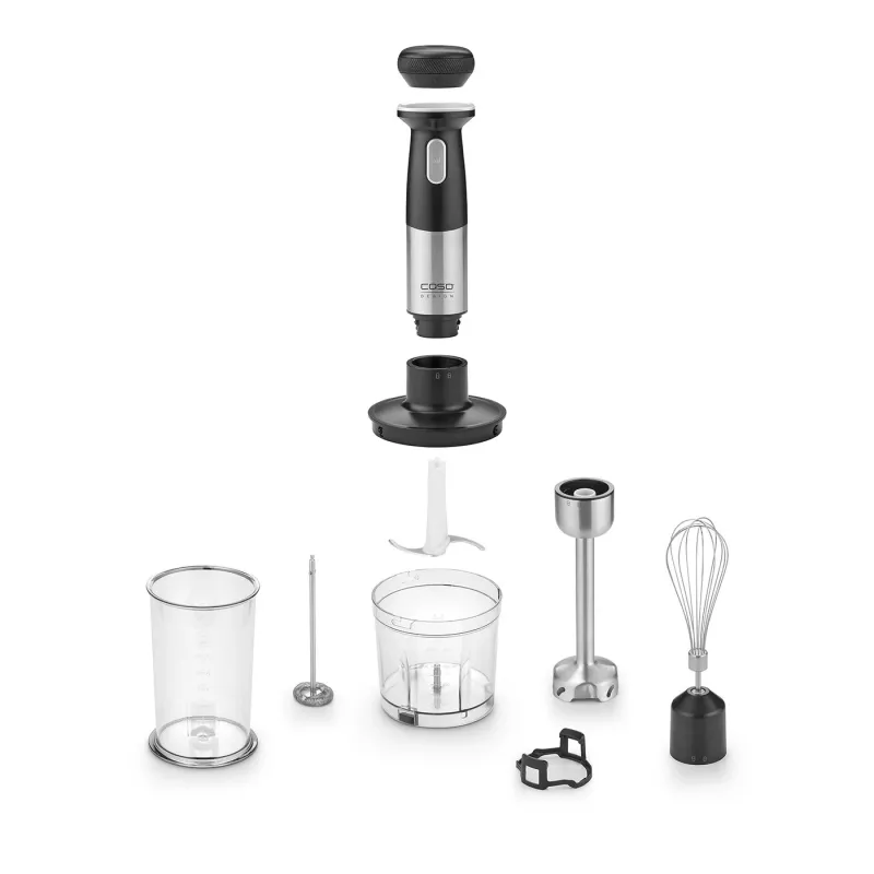 Caso | Cordless 4in1 Hand Blender Set | Click & Mash | Hand Blender | 180 W | Number of speeds Variable speed control | Stainless Steel/Black