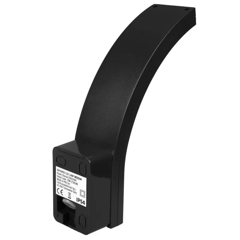 Exterior LED Motion Sensor Lamp MACLEAN MCE244B — LED fixture with built-in motion sensor
