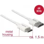 HDMI Cable DeLOCK 85143 1.5m HDMI Type A Type C White