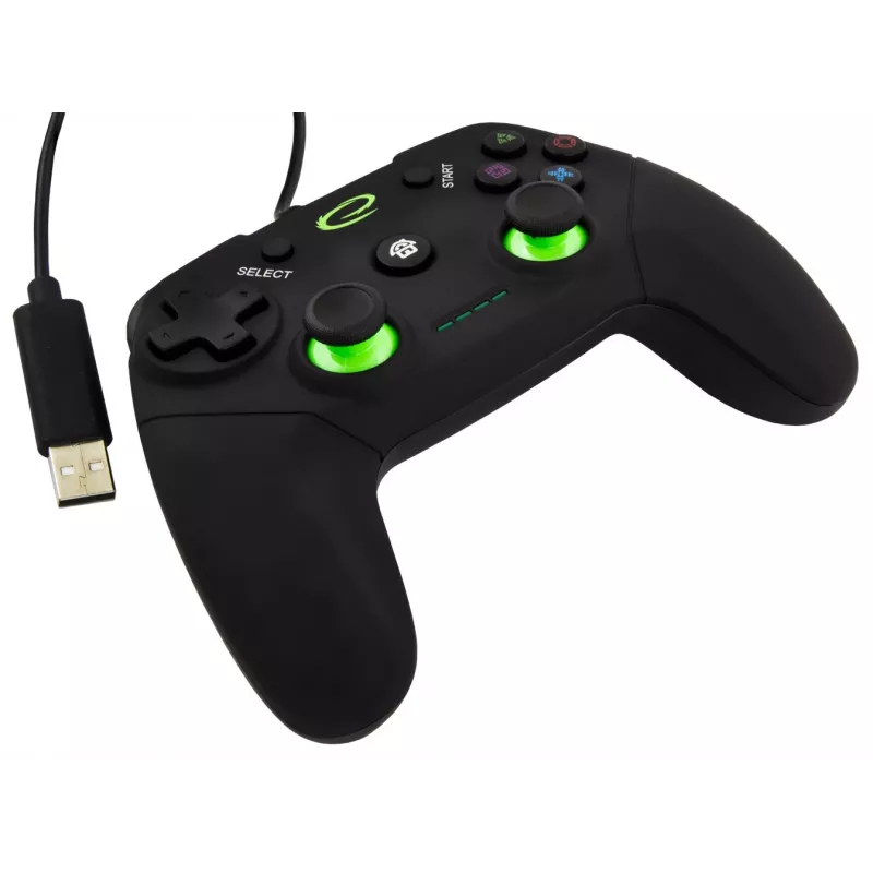 Gamepad ESPERANZA EGG110K wired USB with vibration, 12 buttons, 1.5 m cable — for PC and PS3