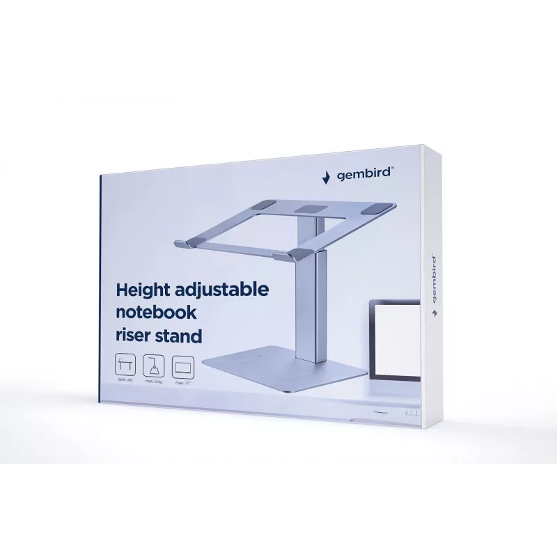 Gembird NBS-D1-02 laptop stand Silver 39.6 cm (15.6)