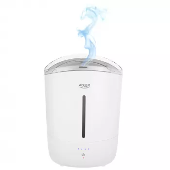 Adler Humidifier | AD 7971 | 30 W | Water tank capacity 5 L | Ultrasonic | Humidification capacity 100-250 ml/hr | White