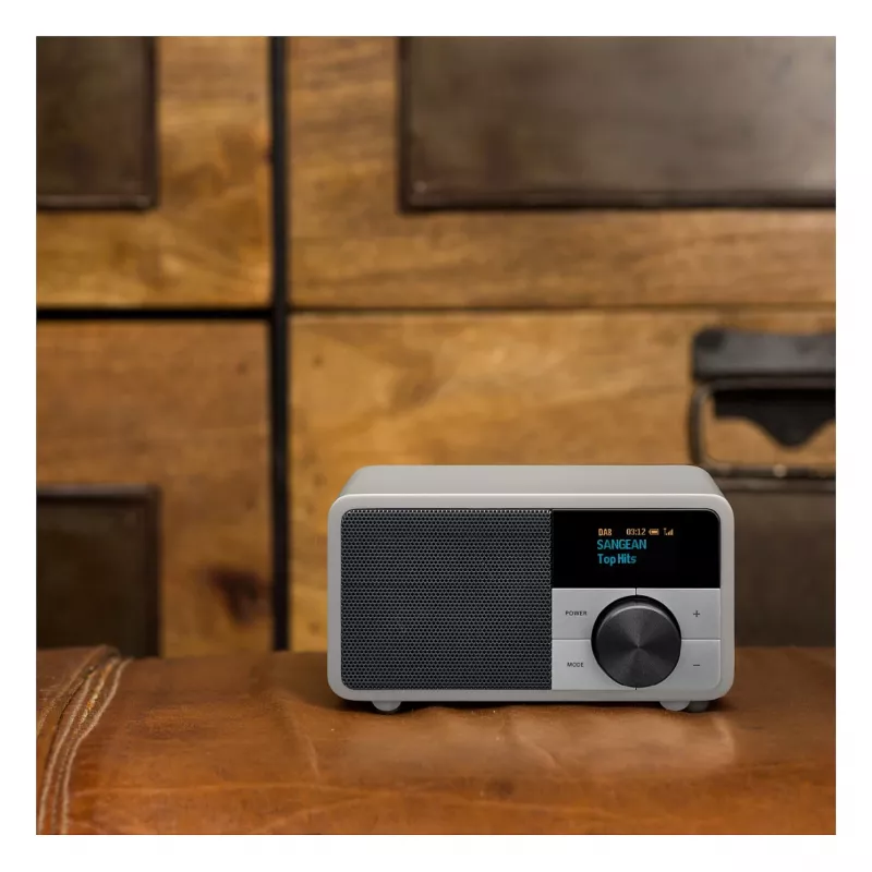Tabletop radio Sangean DDR-7 Glacier Silver with digital tuner and Bluetooth