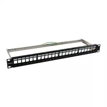 Keystone,Module Carrier, 48,30cm (19)Patchpanel for 24xTP-Module,1HE,black (S216320)