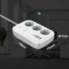 Power strip Tellur TLL331521 Smart WiFi power strip with 3 outlets, PD 30W, QC 18W