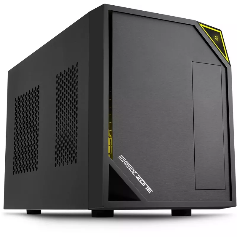 PC Case Sharkoon SHARK ZONE C10 Mini-ITX Black, Yellow