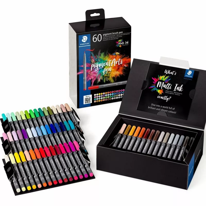 Brush Pen Staedtler Pigment Arts 60 pcs