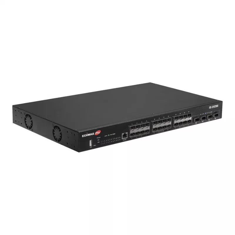 Network Switch EDIMAX FS-5428X — 24 Gigabit SFP ports, 4 × 10GbE SFP+ ports