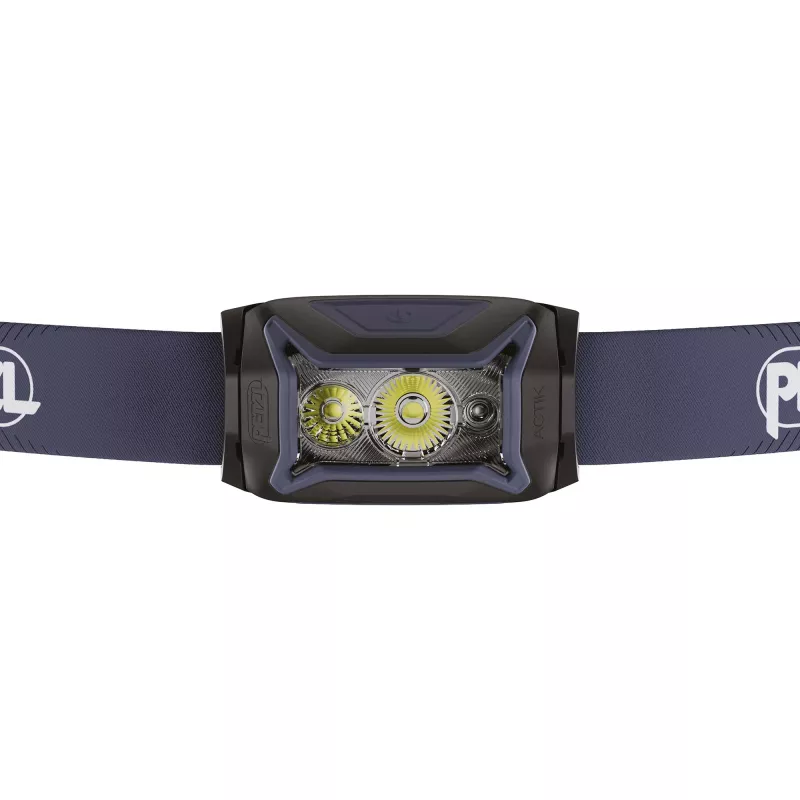 Headband flashlight Petzl Actik Black — LED, 100 lm, 2 LEDs, IPX4, AAA batteries