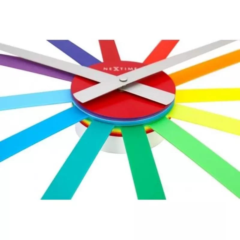 NeXtime klok 2995di Colour Guide, Ø 60 cm, Wall, Multi-Color