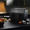Air Fryer Petra PT4750BLKVDEEU7, Dual‑chamber, 3.7 L capacity, Black