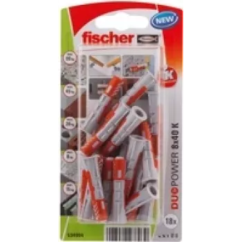 Fischer DuoPower 8 x 40 K NV Wall Plug 40 mm 534994 1 Set (534994)