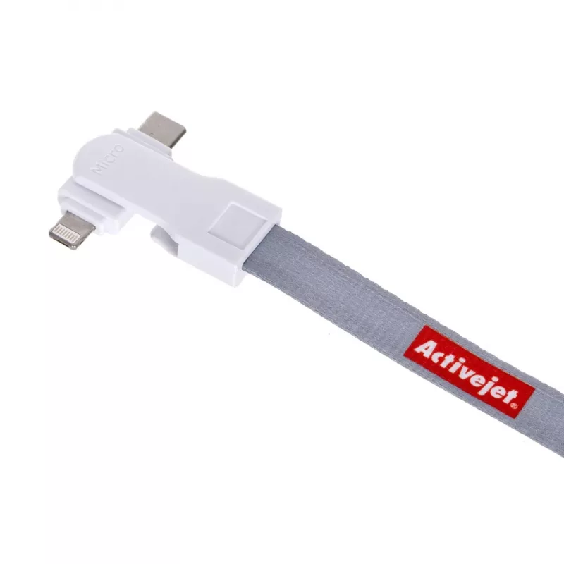 Activejet lanyard with charging cable 3-in-1 phone charger