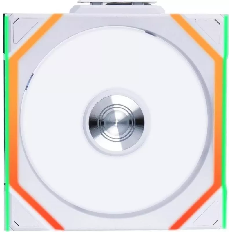 120mm Lian Li UNI FAN SL-INF Wireless ARGB PWM — White, modular magnetic fan system