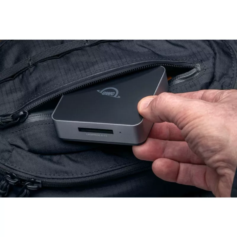 Card reader OWC OWCTCCFXB4RDR — USB 3.2 Gen 2 Type-C, CFexpress/SD/SDXC, Black, 8256 Mbit/s