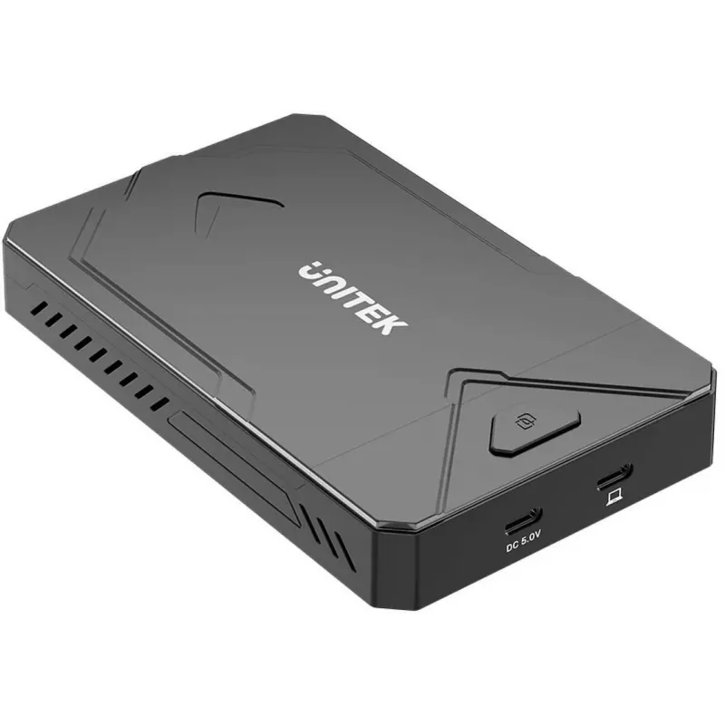 External Storage Drive Enclosure Unitek S1229CBK01 for M.2 NVMe and SATA SSD, Black