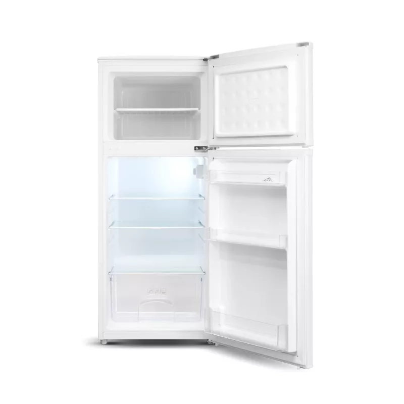 ETA Refrigerator | ETA174490000E | Energy efficiency class E | Free standing | Double Door | Height 123 cm | Fridge net capacity 112 L | Freezer net capacity 39 L | 40 dB | White