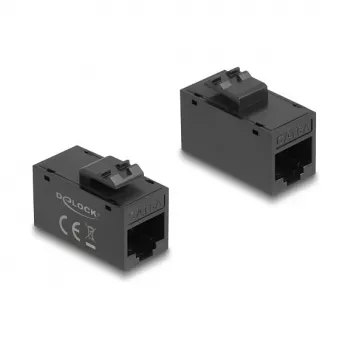 DeLOCK 90638 keystone module Flat Black RJ-45