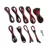 Power cable kit CableMod PRO Series ModMesh C-Series for Corsair RMi/RMx — Black/Red sleeved cables