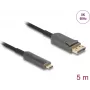 DELOCK Active Optical Cable USB-C to DisplayPort 81604 4K 60Hz, USB-C (Alt Mode) to DP, 1.8 m