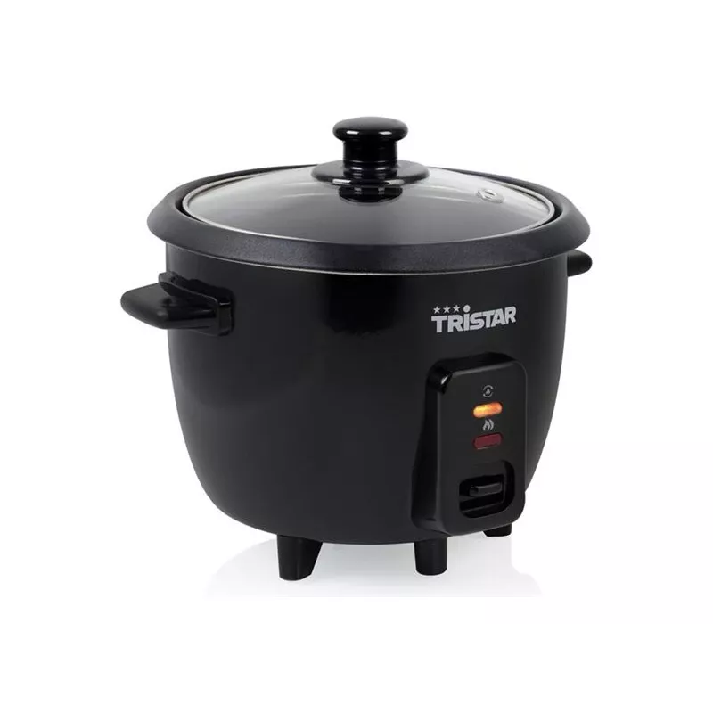 Rice cooker Tristar RK-6141, 0.6 L capacity, 300 W, black, button controls