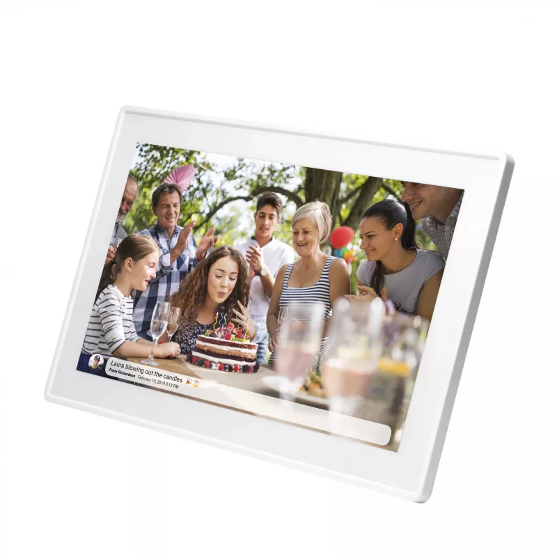 Denver PFF-1515W digital photo frame White 39.6 cm (15.6) Touchscreen Wi-Fi
