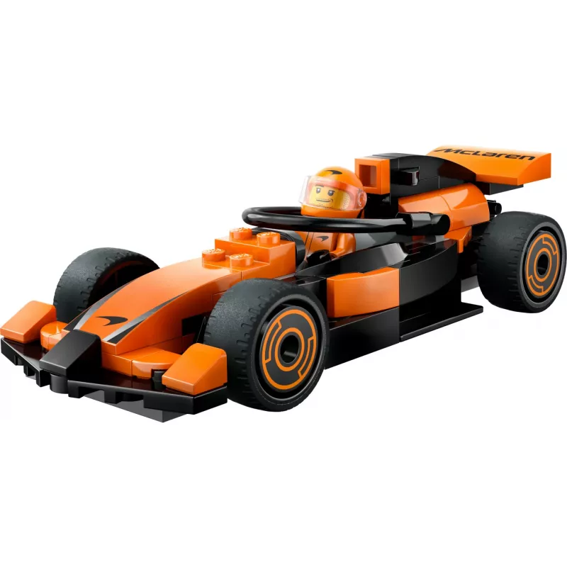 LEGO City F1 Racer McLaren Racing Car 60442 — building set, 86 pieces, 1 minifigure, age 6+