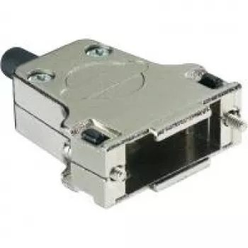 Harting D-SUB Enclosure Number of Poles: 15 Metal 180 ° Silver 09 67 015 0344 1 pc(s) (09 67 015 0344)