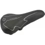 Bicycle Saddle FISCHER Trekking 85652 with Elastomer Suspension, Black/White