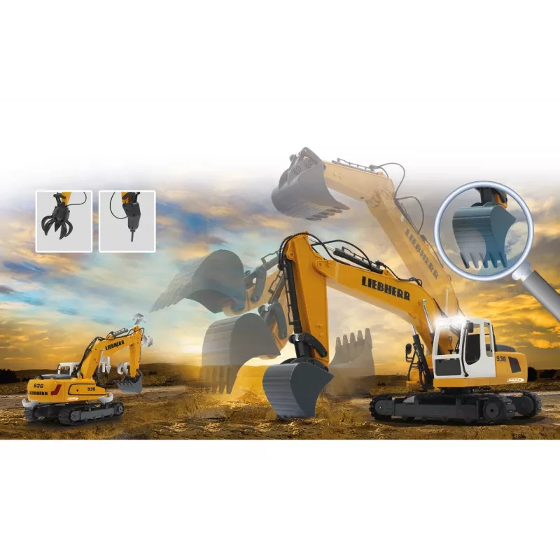 JAMARA Liebherr R936, Excavator, 1:20, 8 Years, 1,22 kg