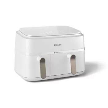 Philips 3000 series NA353/10 fryer Double 9 L Stand-alone 2750 W Hot air fryer Silver, White
