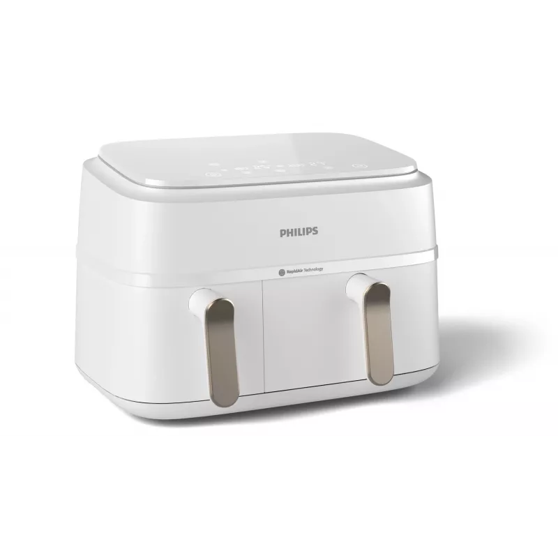 Philips 3000 series NA353/10 fryer Double 9 L Stand-alone 2750 W Hot air fryer Silver, White