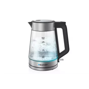 Electric kettle Blaupunkt EKG401 1.7 L 2200 W glass housing, stainless steel accents, water level indicator