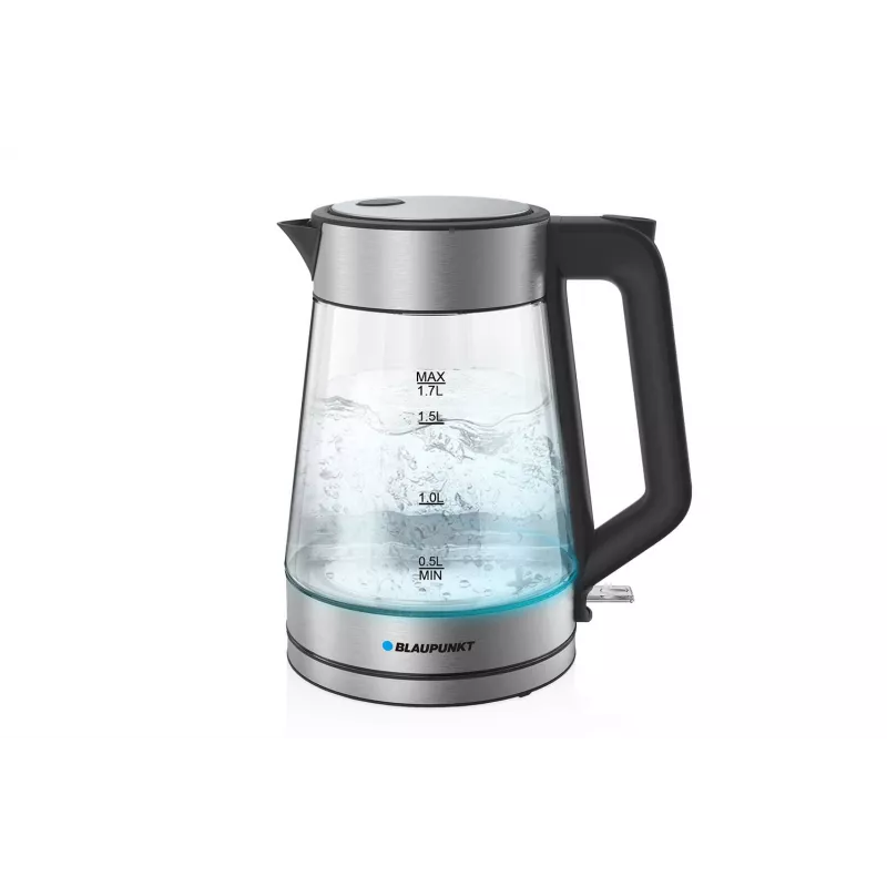 Electric kettle Blaupunkt EKG401 1.7 L 2200 W glass housing, stainless steel accents, water level indicator
