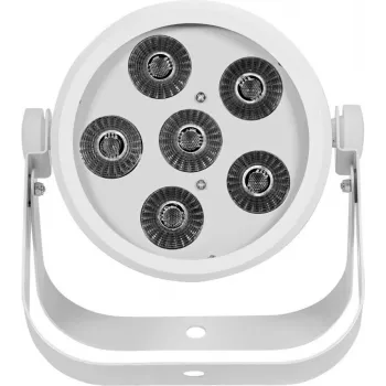 LED par light EUROLITE Silent Par 6 QCL Floor RGBW 6x4W — compact floor PAR with RGBW LEDs
