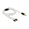 Audio Cable DeLOCK 85845 1.2m 3.5mm 2x MMCX White