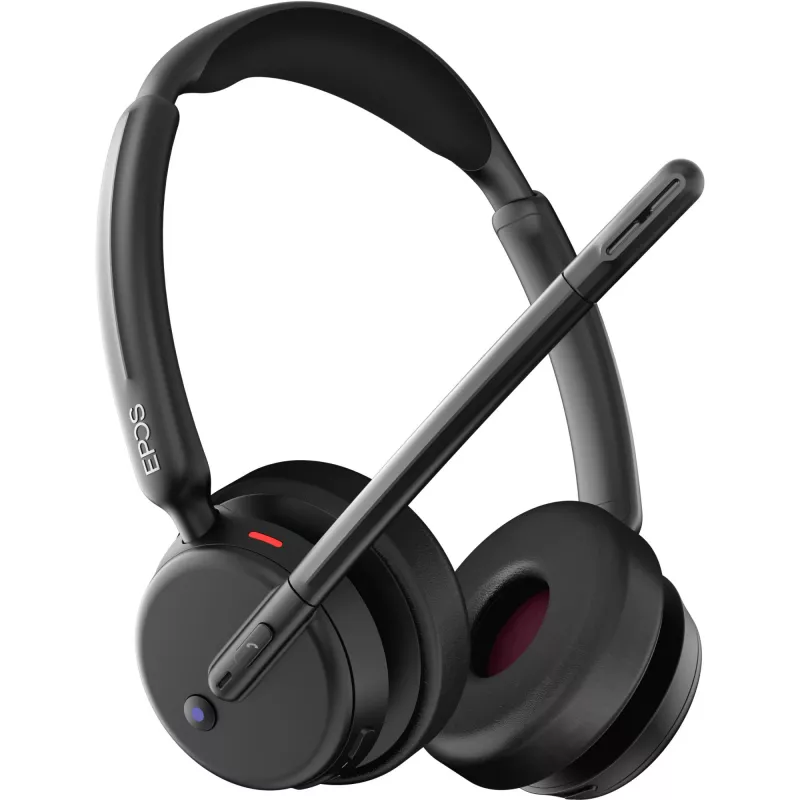 Epos Impact 500, Binaurales (beidseitiges)-Headset, Bluetooth ANC, MS Teams zertifiziert, incl. USB-C Dongle mit USB-A-Adapter