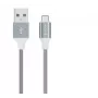 USB data cable set Devia Pheez Series — Micro USB, 3-pack (25 cm, 1 m, 2 m) Gray
