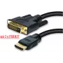 HDMI to DVI cable ShiverPeaks 77485-RE, 5 m, gold-plated connectors