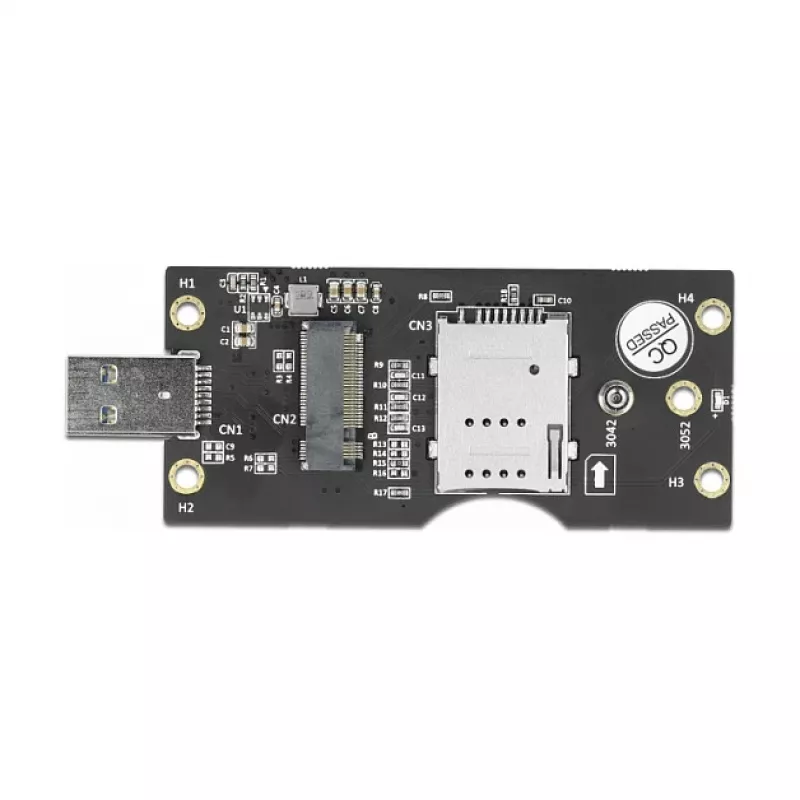 Delock 63166 USB 3.0 Type-A to M.2 Key B Converter with SIM Slot