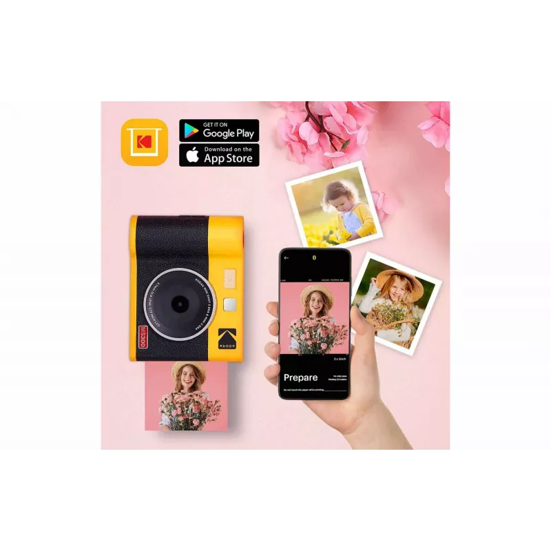 Instant camera Kodak Mini Shot 3 Era — Black, 4Pass printing technology
