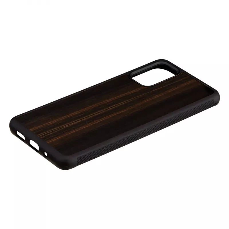 Protective case for Samsung Galaxy S20+ — man and wood — ebony black