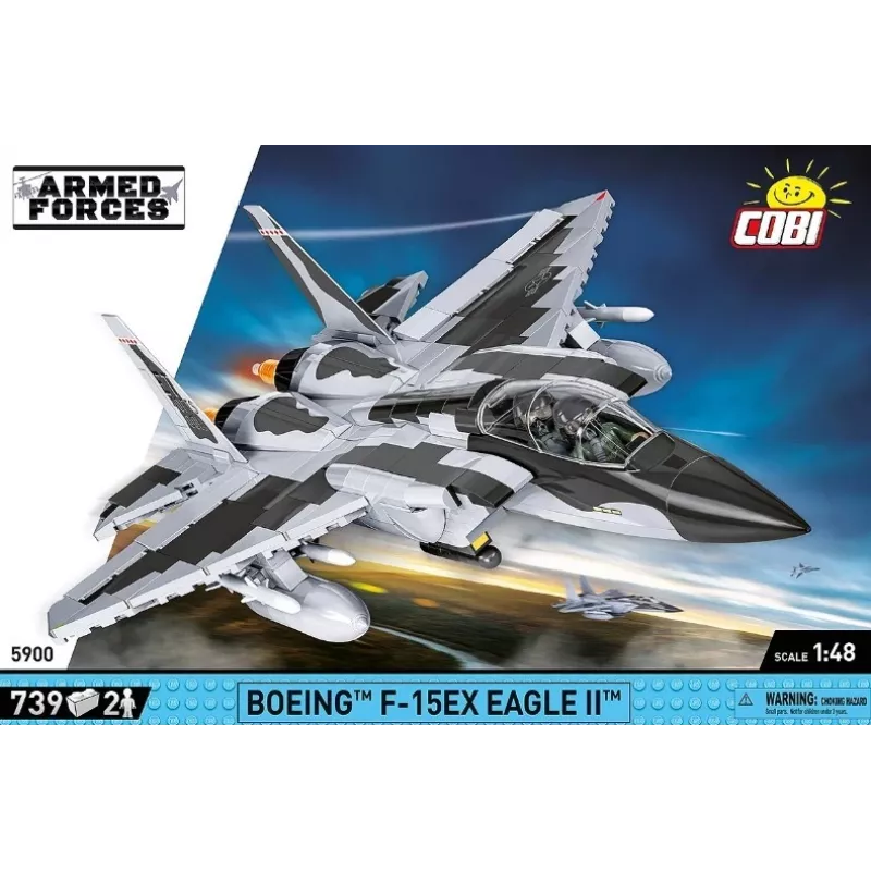 Cobi Building Blocks Boeing F-15EX Eagle II model set COIB-5900, collectible scale construction kit