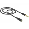 Audio Cable DeLOCK 84716 0.5m 3.5mm Black