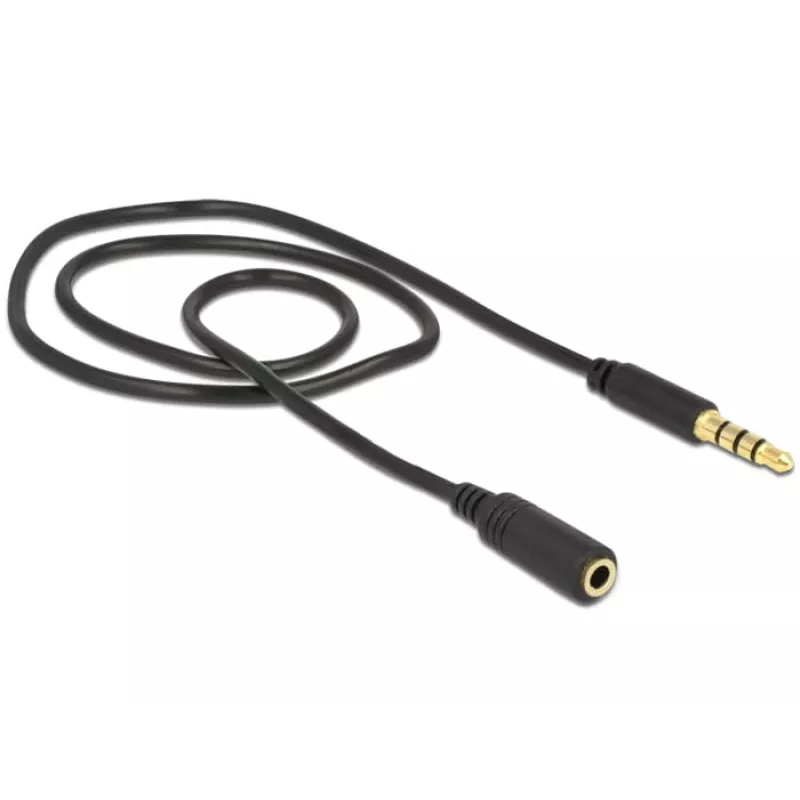 Audio Cable DeLOCK 84716 0.5m 3.5mm Black