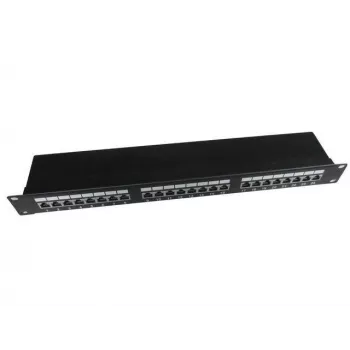 Gembird Cablexpert 1U Rack Mountable Patch Panel Cat5e Black