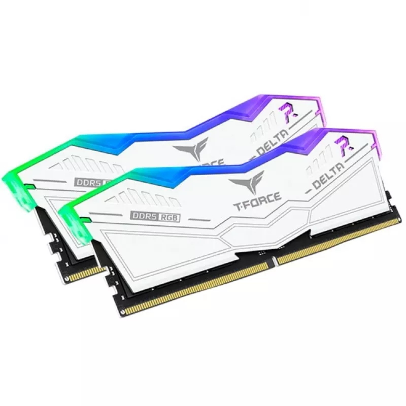 DIMM 64 GB DDR5-6000 (2x 32 GB) Dual-Kit, Memory White, FF4D564G6000HC38ADC01, Delta RGB, INTEL XMP