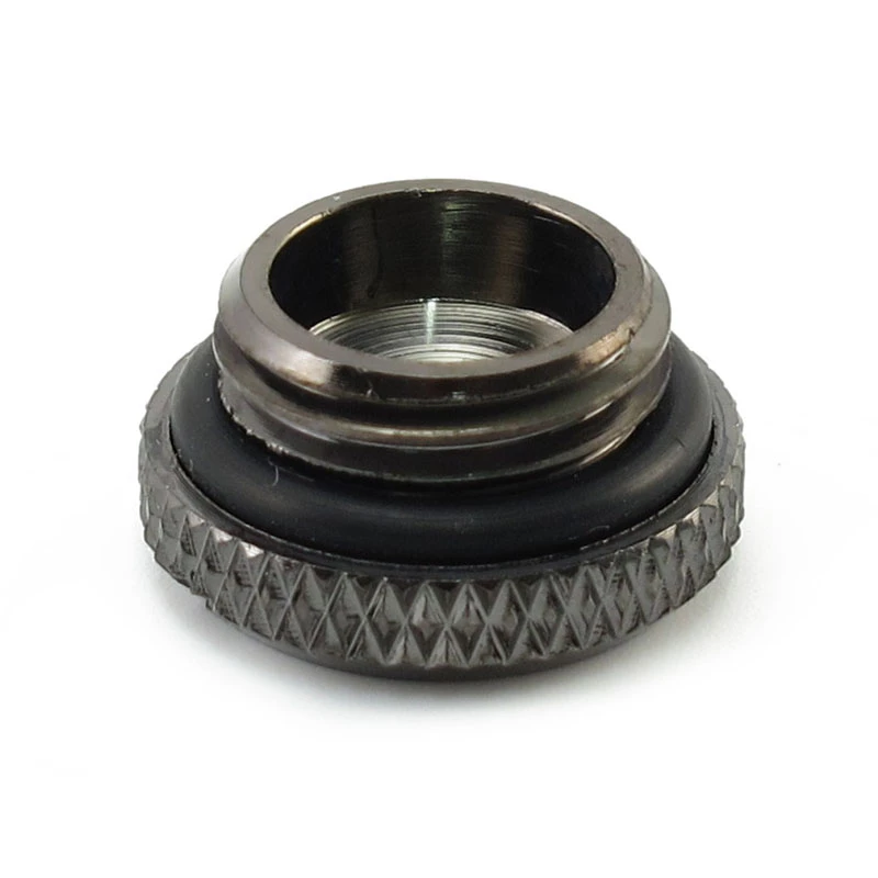 XSPC G1/4 inch V2 Threaded Stop Plug, 10-pack — black chrome